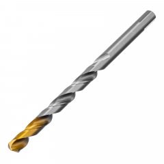 Сверло спиральное по металлу 12 x 205 мм, Р6М5, Golden Tip, удлиненное Denzel