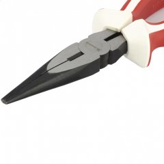 Длинногубцы прямые Premium, 200 мм, трехкомпонентные рукоятки Matrix 17187