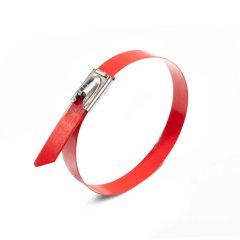 Стяжка стальная СКС-П (316) 7.9х400 (красн) Fortisflex 83076