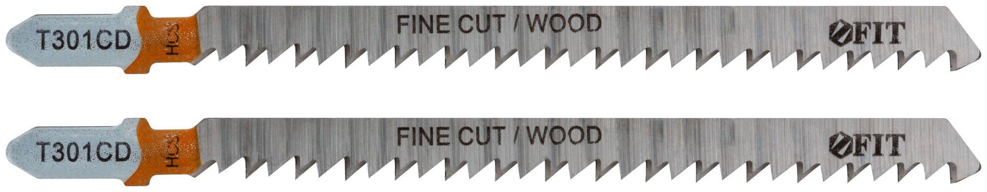 Полотна по дереву, HCS, шлифованные под свободным углом зубья, 116/91/3 мм (T301CD), 2 шт. FIT 40951
