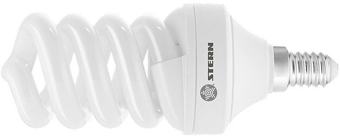 Лампа компактная люминесцентная, спиральная, 15 W, 2700K, E14, 8000ч Stern 90923
