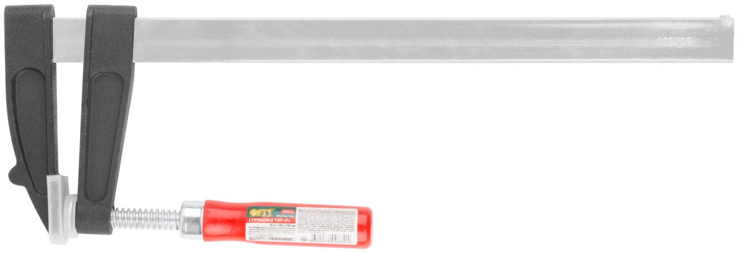 Струбцина тип "F" 80x300 мм FIT 59031