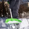 Лопата для уборки снега пластиковая Profi, 415 х 445 х 1500 мм, алюминиевый черенок, Россия, Сибртех 61492