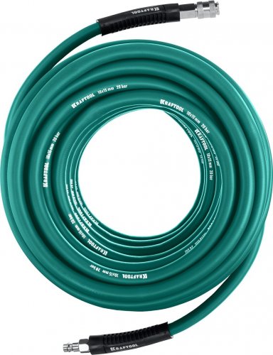 Воздушный шланг с фитингами рапид KRAFTOOL 10 м, 10x15 мм, 20 бар 06588-10