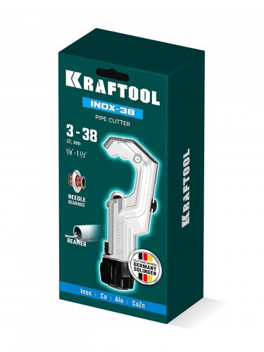 KRAFTOOL INOX-38 , 3-38 мм, на подшипниках, труборез для нержавеющей стали (23935)