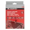 Набор ключей имбусовых HEX-Torx , 18 шт: HEX 1.5-10 мм, T10-T50, CrV, коротких, с сатиновым покрытием Matrix 12314