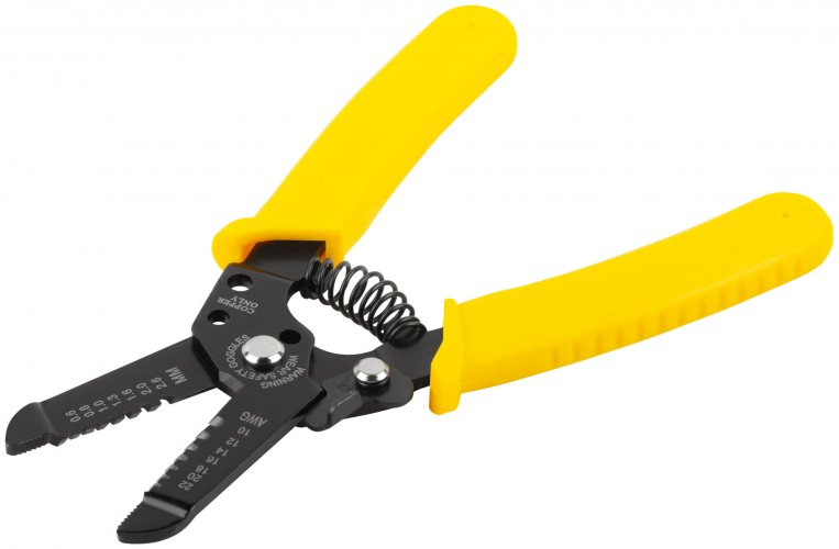 Клещи для снятия изоляции, диаметр проводов 0,6-2,6 мм, пластиковая ручка 170 мм FIT 60020