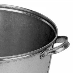 Бак для воды оцинкованный с крышкой (крышка с ручкой) 20 л, без крана Россия 67548