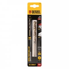 Сверло по металлу, 9 мм, HSS Co-8% Denzel 71457