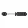 Ключ-трещотка 1/4", 45 зубьев, с быстрым сбросом, CrV, хром Сибртех