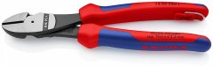 Кусачки боковые особой мощности фосфатированные, черного цвета 200 мм, KNIPEX, ( KN-7402200TBK )