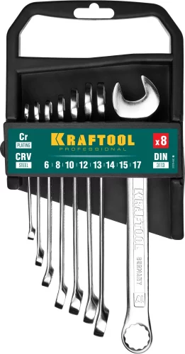 Набор комбинированных гаечных ключей KRAFTOOL 8 шт 6 - 17 мм 27079-H8C_z01