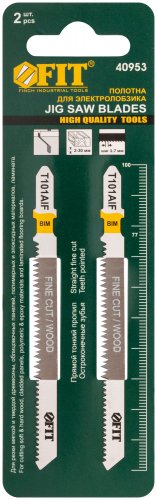 Полотна по дереву, Bimetal, остроконечные зубья, 100/77/1,7 мм (T101AIF), 2 шт. FIT 40953