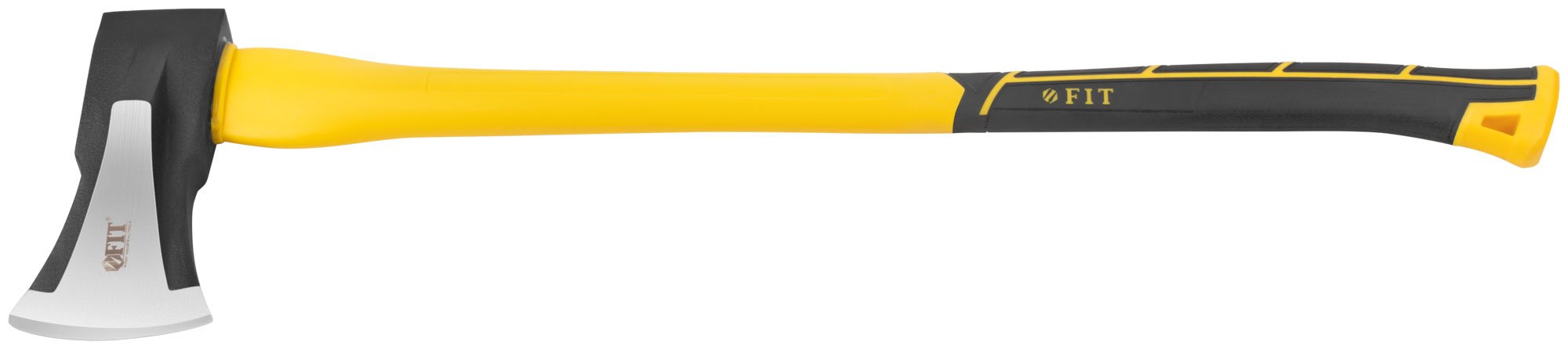 Топор-колун "ушастый" кованый, фиберглассовая длинная ручка 800 мм, 3000 гр. FIT 46176