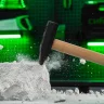 Молоток слесарный 800 г, квадратный боек, деревянная рукоятка Сибртех 10220