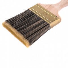 Кисть плоская Golden 4", искусственная щетина, деревянная ручка MTX 83228