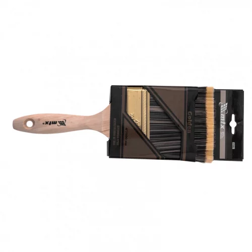 Кисть плоская Golden 4", искусственная щетина, деревянная ручка MTX 83228