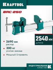 KRAFTOOL BRC-250, 2540/48 мм, высокоточная струбцина-вайма (32313-250)