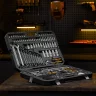 Набор инструментов, 1/2", 3/8", 1/4", CrV, S2, пластиковый кейс, 232 предмета Denzel