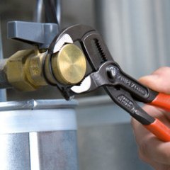 KNIPEX Cobra® фосфатированные, серого цвета 180 мм, ( KN-8702180 )