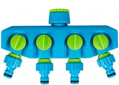 Разветвитель четырехканальный, пластиковый Palisad Luxe 65787