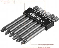 Набор бит МХ-6 CR-V ЗУБР 26089-H6