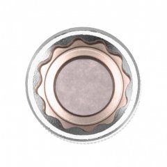 Головка торцевая, 19 мм, двенадцатигранная, CrV, под квадрат 1/2, хромированная Stels 13665