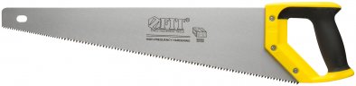 Ножовка по дереву, крупный кален.зуб 5 ТPI с запилом 7 ТPI, 2D заточка, пласт.прорезинен.ручка 500 мм FIT 40470