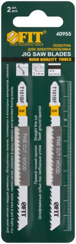 Полотна по дереву, Bimetal, шлифованные под свободным углом зубья, 100/74/2,5 мм (T101BF), 2 шт. FIT 40955