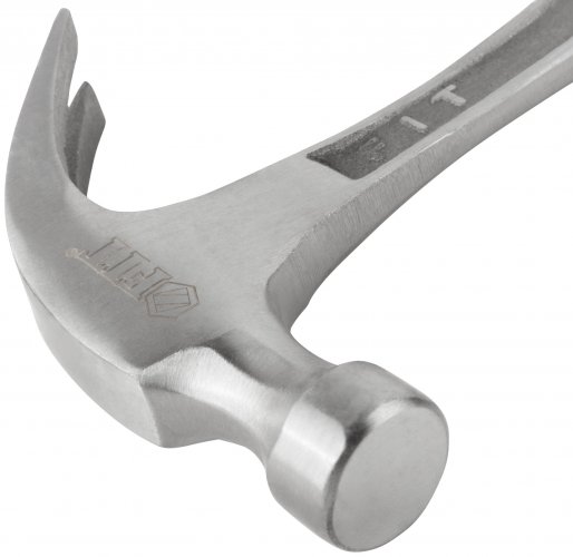 Молоток-гвоздодер, цельнометаллический 32 мм, 570 гр. FIT 44792