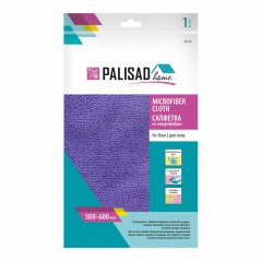 Салфетка из микрофибры для пола 500 x 600 мм, синяя, Home Palisad 923325