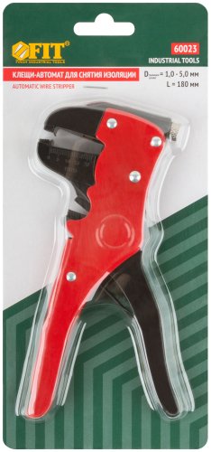 Клещи-автомат для зачистки изоляции, диаметр проводов 1,0-5,0 мм FIT 60023