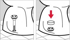 Набор для крепления унитазов ЗУБР цвет хром 44211