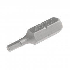 Бита HEX H2.5х25мм 1/4" DR 6-ти гранная S2 JTC-11525025