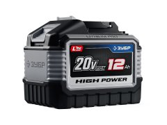 ЗУБР High Power, 20 В, 12.0 А·ч, аккумулятор LMS, ПРОФЕССИОНАЛ (BP-H-20-12)