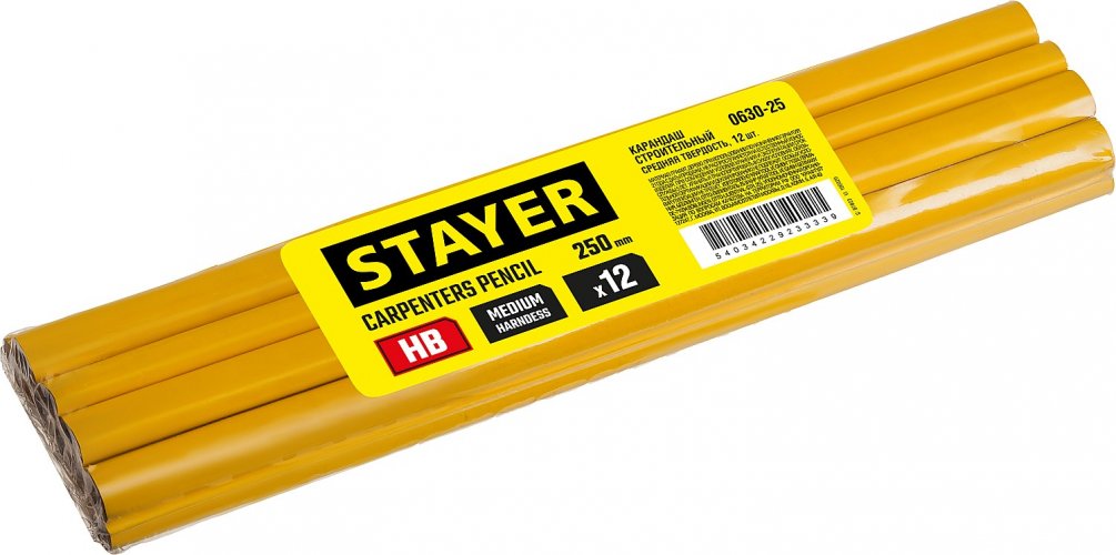 Строительный карандаш STAYER 250 мм 0630-25