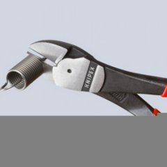 Кусачки боковые особой мощности фосфатированные, черного цвета 250 мм, KNIPEX, ( KN-7402250SB )