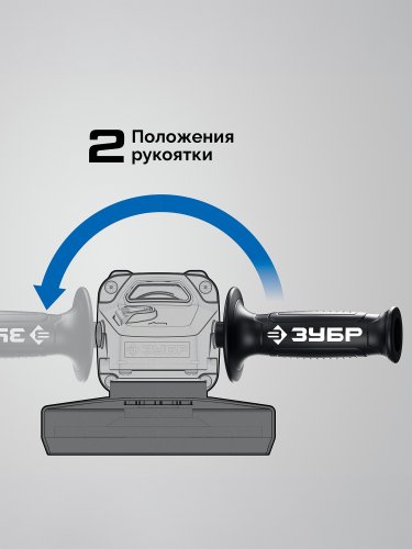 ЗУБР 1600 Вт, d125 мм, УШМ, регулировка оборотов, Профессионал (УШМ-П125-1600 эпст)