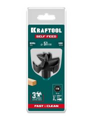 KRAFTOOL SELF FEED d 51 мм, cверло по дереву самоврезающееся (29951-51)