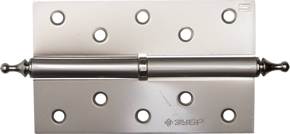 Дверная разъемная петля ЗУБР Эксперт 1 подшипник цвет матовая никель PN правая с крепежом 125x75x2.5 мм 2 шт. 37605-125-4R
