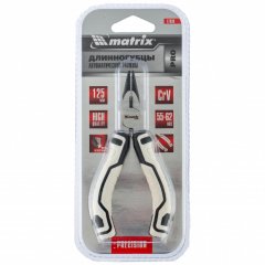 Длинногубцы Mini, 125 мм, прямые, авторазжим, Pro Matrix 17830