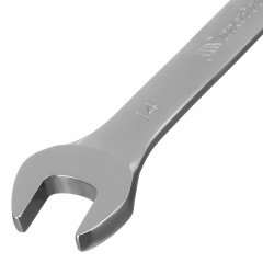 Ключ комбинированный трещоточный, 14 мм, CrV, зеркальный хром Matrix Professional 14807