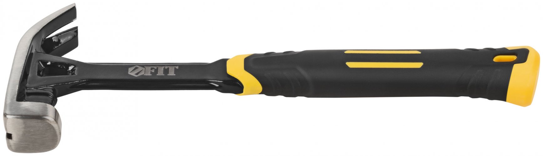 Молоток-гвоздодер, цельнометаллический 450 гр. FIT 44796
