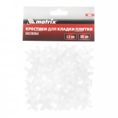 Крестики, 5.0 мм, для кладки плитки, 100 шт Matrix 88093