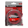 Рулетка Crystal,10 м х 25 мм,корпус из поликарбоната MATRIX 31075