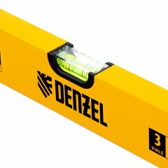 Уровень алюминиевый, 600 мм, фрезерованный, 3 глазка Denzel 33681