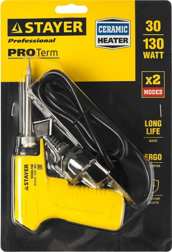 Электропаяльник STAYER Proterm 30-130Вт 55308-130