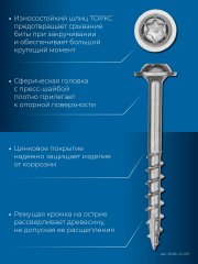 ЗУБР 19 х 4.2 мм, редкая резьба, ТХ20, цинк, 600 шт, саморез для глухих отверстий, Профессионал (30081-42-019)