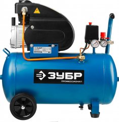 Масляный компрессор ЗУБР Профессионал 240л/мин, 50л, 1500Вт ЗКПМ-240-50-1.5