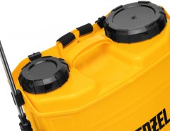 Опрыскиватель ранцевый аккумуляторный D-16LA, 16 л, щелочной акк., 12 В, 8 Ач// Denzel
